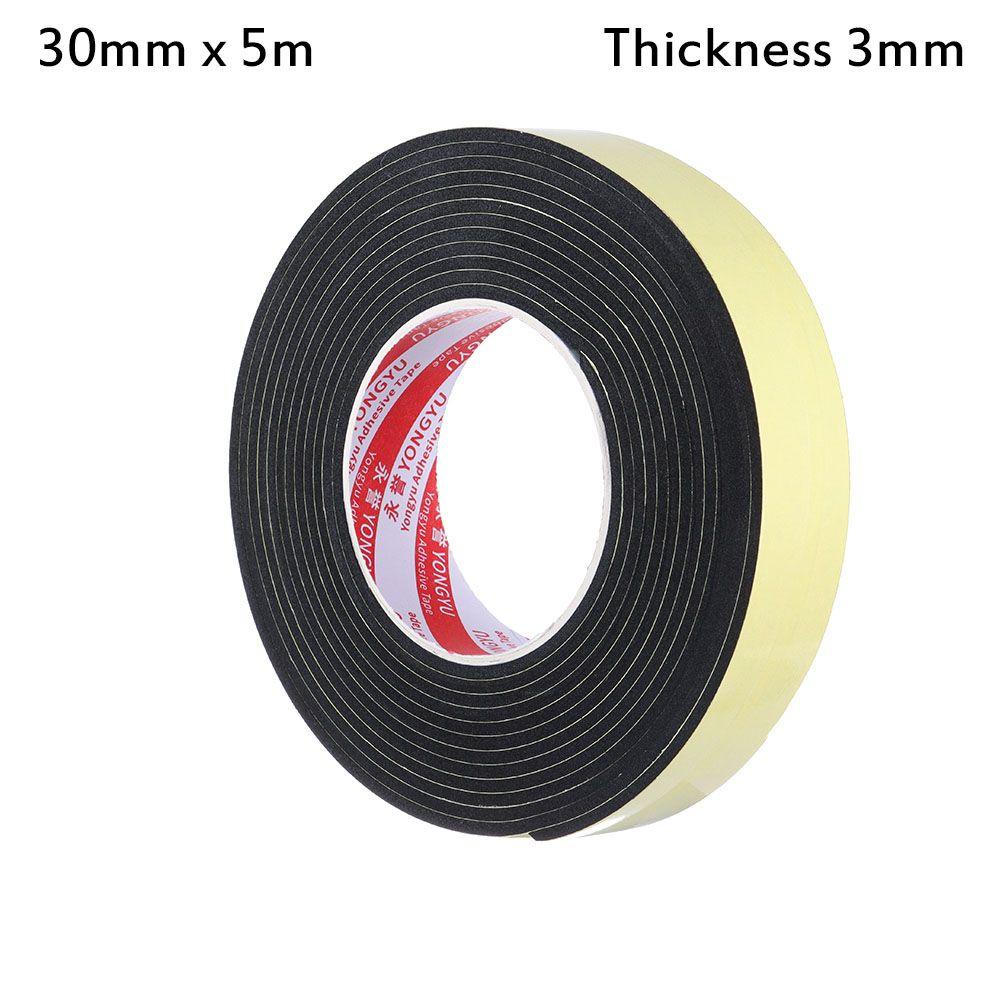 Door Waterproof Sound insulation Single Sided Adhesive Rubber Strip Tape Foam Sponge Seal Strip