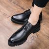 Men's Leather Shoes 2025 Spring and Autumn Thick-soled Heightening Men's Leather Shoes Casual Men's Leather Shoes Soft Leather Hair Stylist Leather S