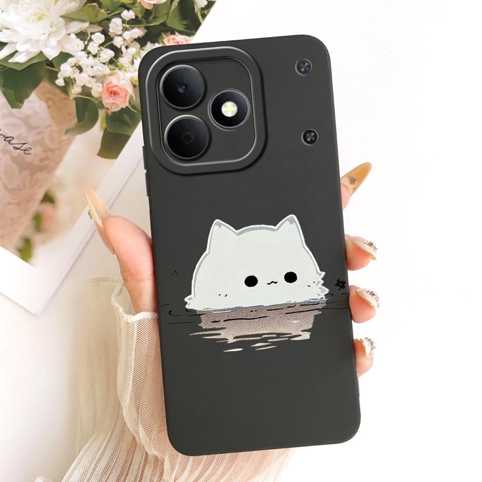 For Realme Note 80 RMX5388 Cute Cat Flower Cartoon Phone Case For Realme Note80 4G Soft Silicone Covers Bumpers
