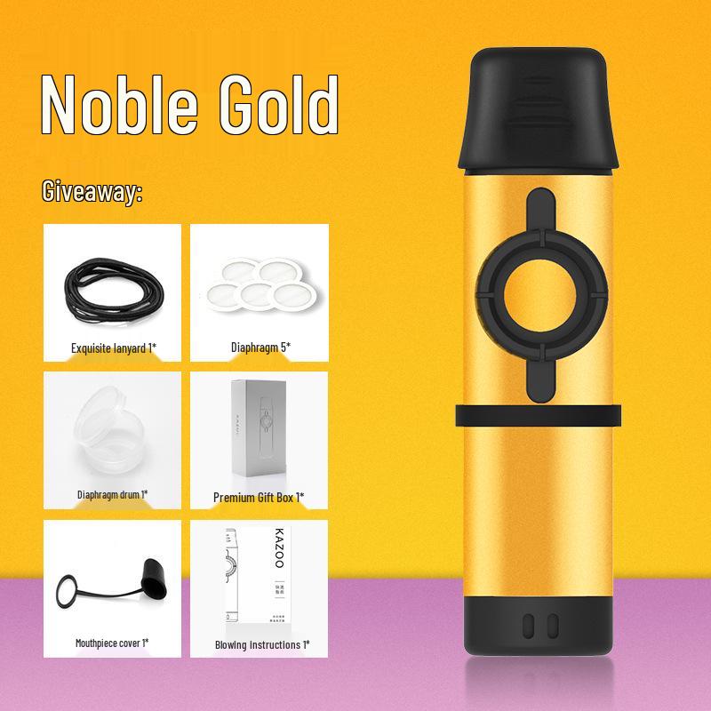 Professional Metal Kazoo Flute for Beginners - Easy Guitar Accompaniment & Unique Niche Instrument