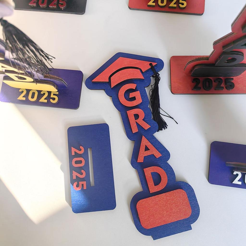 Трехмерные деревянные праздничные украшения для выпускного сезона 2025 года Подарки на выпускной сезон