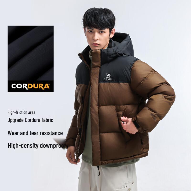 Camel Унисекс Уличная Пуховая Куртка A35CR28312