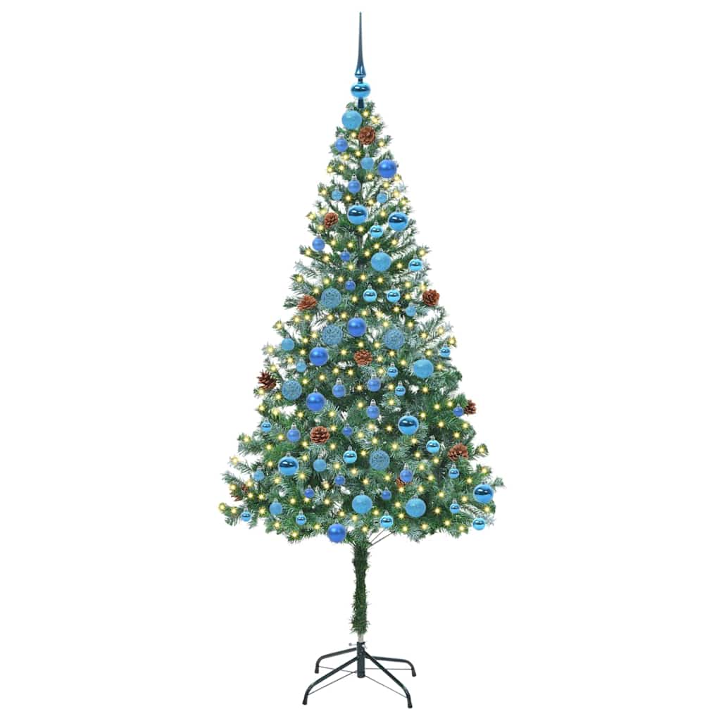 Artificial Christmas Tree Green 180 cm PVC and Steel