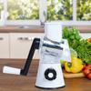 Yousheng Rotary Cheese Grater with Replaceable Stainless Blades 3-in-1 Cheese Slicer And Shredder Hand Crank Kitchen Gadget for Quick Chopping