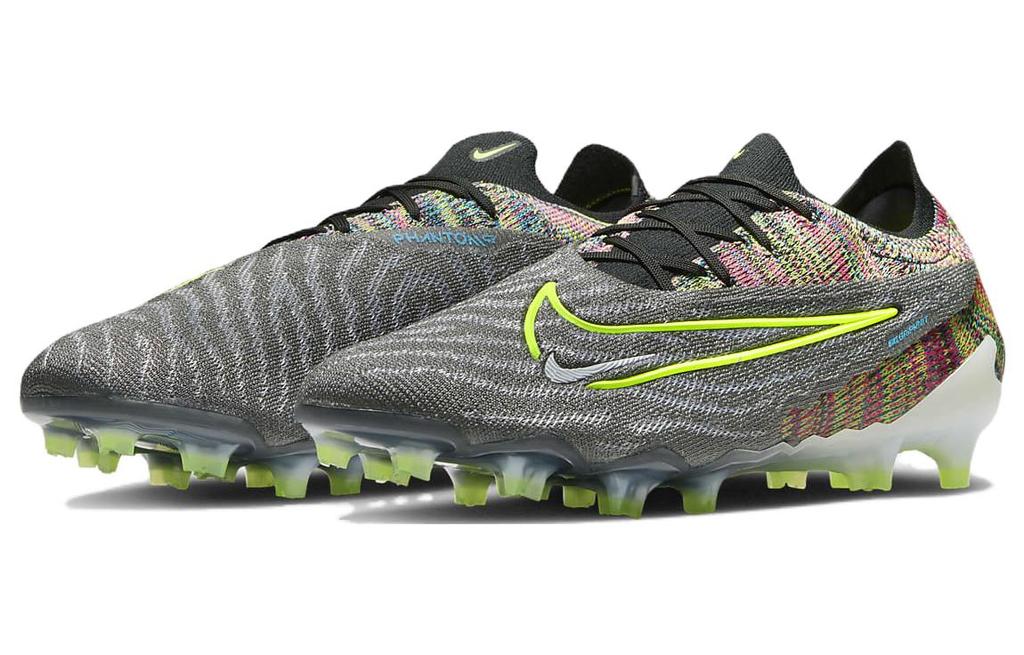 Nike Gripknit Phantom Gx Elite Fusion Fg Черный Белый Синий Светящийся Вольт DV6971-071