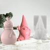 DIY Кристалл Эпоксидная Форма Санта-Клаус Снеговик Свеча Силиконовые Формы Мыло Рождественские Подарки Изготовление Свечей DIY Набор Украшения Дома Новый