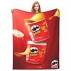 Фланелевые одеяла с чипсами Pringles, картофельные снеки, забавные пледы для дома, коврик 125*100 см