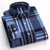 Large Thickened Brushed Cotton Plaid Oversized Casual Korean Shirt