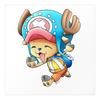 Официальная наклейка на стену с Чоппером из ONE PIECE, Мини-наклейка, Сделано в Японии, 11,5 см x 11,5 см (op-sc15: Бег)
