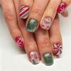 24 Pieces Of Christmas Wear Manicure, Snowflakes, Stars And Diamond Ornaments, Handmade Manicure Pieces