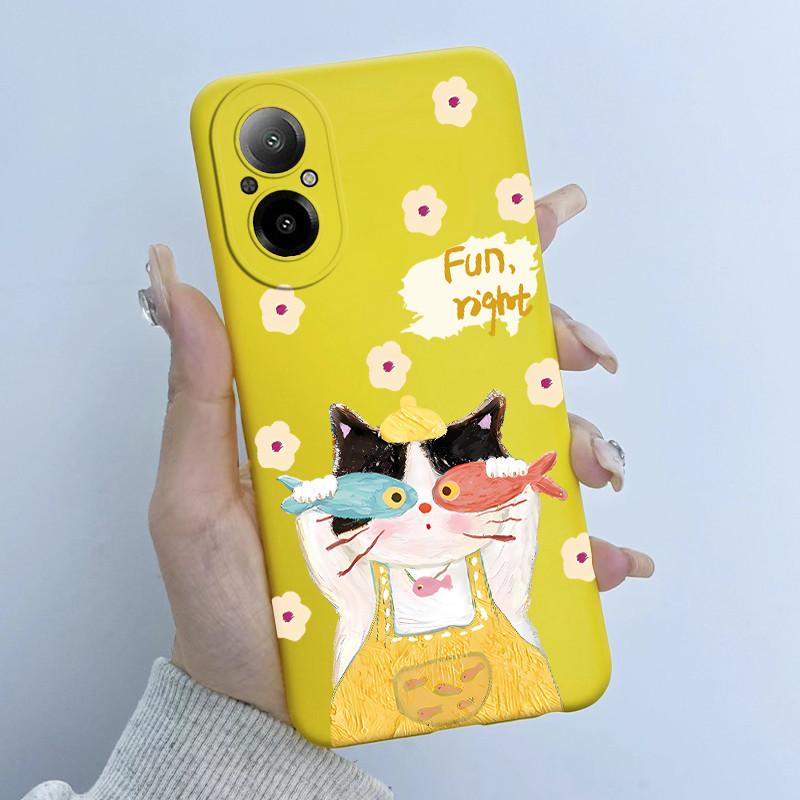 For Realme C67 4G RMX3890 Phone Case Butterfly Flower Girl New Design Soft Silicone TPU Back Housing for Oppo RealmeC67 Covers