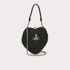 Vivienne Westwood Direct Import Vegan Bell Heart Frame Pulse Bag Black