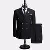 Мужской костюм Slim Fit формальный деловой рабочий костюм комплект из 2 предметов (Куртка+Брюки)
