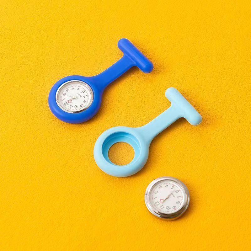 Силиконовые часы для медсестры с зажимом, медицинские карманные часы для студентов, женщин и мужчин, идеально подходят для униформы, больниц и клиник