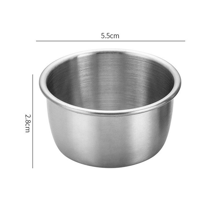 1/6 шт. 40 мл контейнер для заправки салата соусницы портативные небольшие чашки из нержавеющей стали для соуса с герметичными крышками чашки для макания