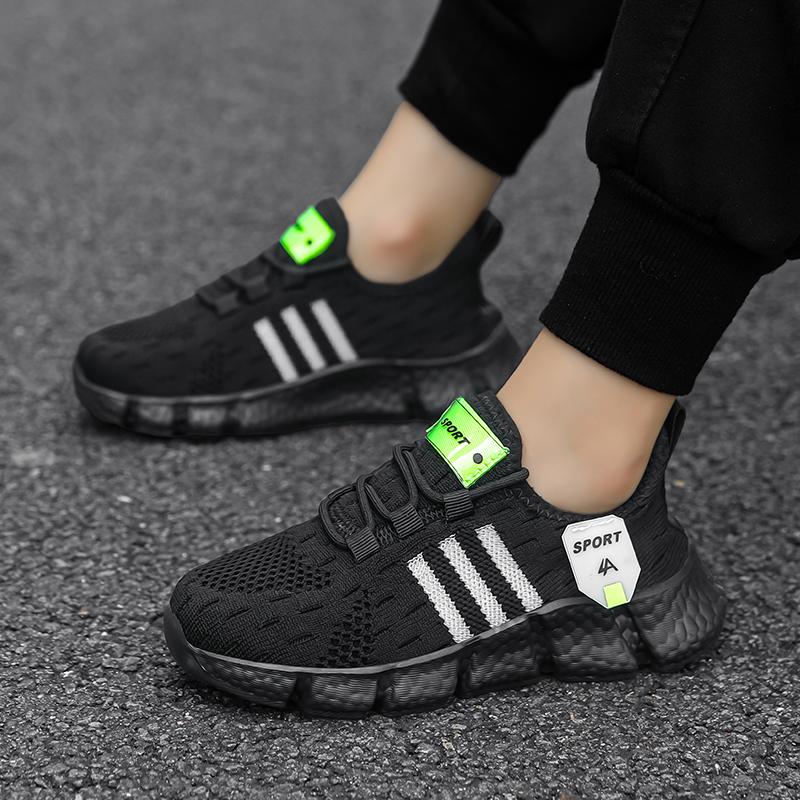 28-39 Детские Большие Размеры Легкие Простые Стильные Дышащие Сетчатые Повседневные Спортивные Кроссовки Кроссовки