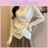 Casual T Shirt For Women With Lace Collage And Deep V Neck In Soft Fabric For Office Wear