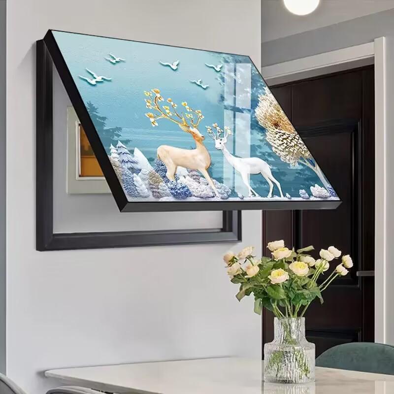 Современная минималистичная декоративная крышка для электрического выключателя и счетчика - Настенное искусство для ресторана