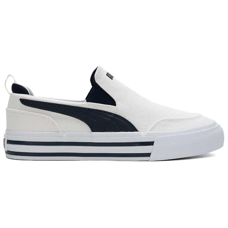 Puma Court Classic Vulc Слипоны Белый Темно-синий Унисекс Кроссовки 400216-01