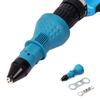 Zmart Electric Rivet and Nut Gun Cordless Drill Insert Nuts Tool for Blind Pop and Rivet Rechargeable Cordless Fastening Rivet Hand Power DIY Aluminum