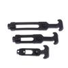 Rubber Hood Catch Flexible T-Handle Hasp Rubber Flexible Draw Latches With Brackets For Tool Box Vehicle Engine