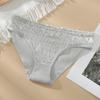 Underwear Women's Pure Cotton Low Waist Sexy Lace Briefs Embroidered Breathable Seamless Triangle Panties