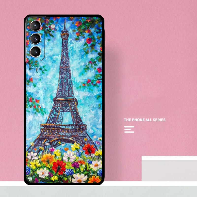 Paris Eiffel Tower Phone Case For Samsung Galaxy S24 S26 Ultra S20 S21 S22 S23 S25 Plus S10 S25 FE Cover Coque