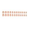 24 Pcs Wearing Nail Piece French Removable Nail Piece Nail Art Patch Nail Piece Simple Short Nail Fake Nail Piece 24 Pieces