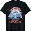 Летняя классическая футболка-тракер Sunset Boulevard Калифорния