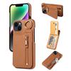 Faux Leather Phone Case for Iphone16e 16 15 14 13 12 11 Pro Max Plus Mini Shockproof, Card Slot, Zipper Stand Function Case