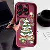 Чехол для телефона с принтом рождественской елки для iPhone 16 15 14 13 12 11 Pro Max X XR XS Max SE2 8 7Plus Ударопрочный силиконовый задний чехол
