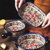 Керамическая столовая посуда Бытовая салатница Блюдце Тарелка Польша Бинауральная посуда для выпечки Миска для лапши Кастрюля для супа Бытовая кухонная утварь