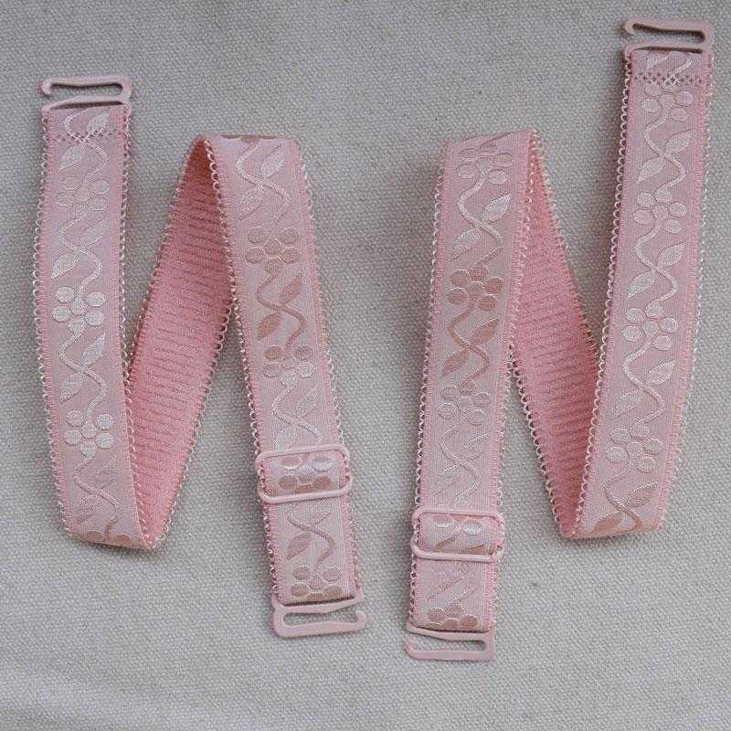 Эластичный нижнее белье ярких цветов, кружевной эластичный ремень для бюстгальтера шириной 1,5 см, мягкий и удобный женский ремень для бюстгальтера