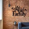 1pc Family Tree Metal Sign - Elegant Family Wall Décor, Stylish Metal Art for Home, Ideal Family Wall Sign and Thoughtful Gift