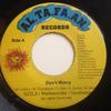 7inch Record SIZZLA / MARK WONDER / GENTLEMAN - Don't Worry NONE Al.Ta.Fa.An. 2009 Jamaica Reggae, Ska & Dub Used