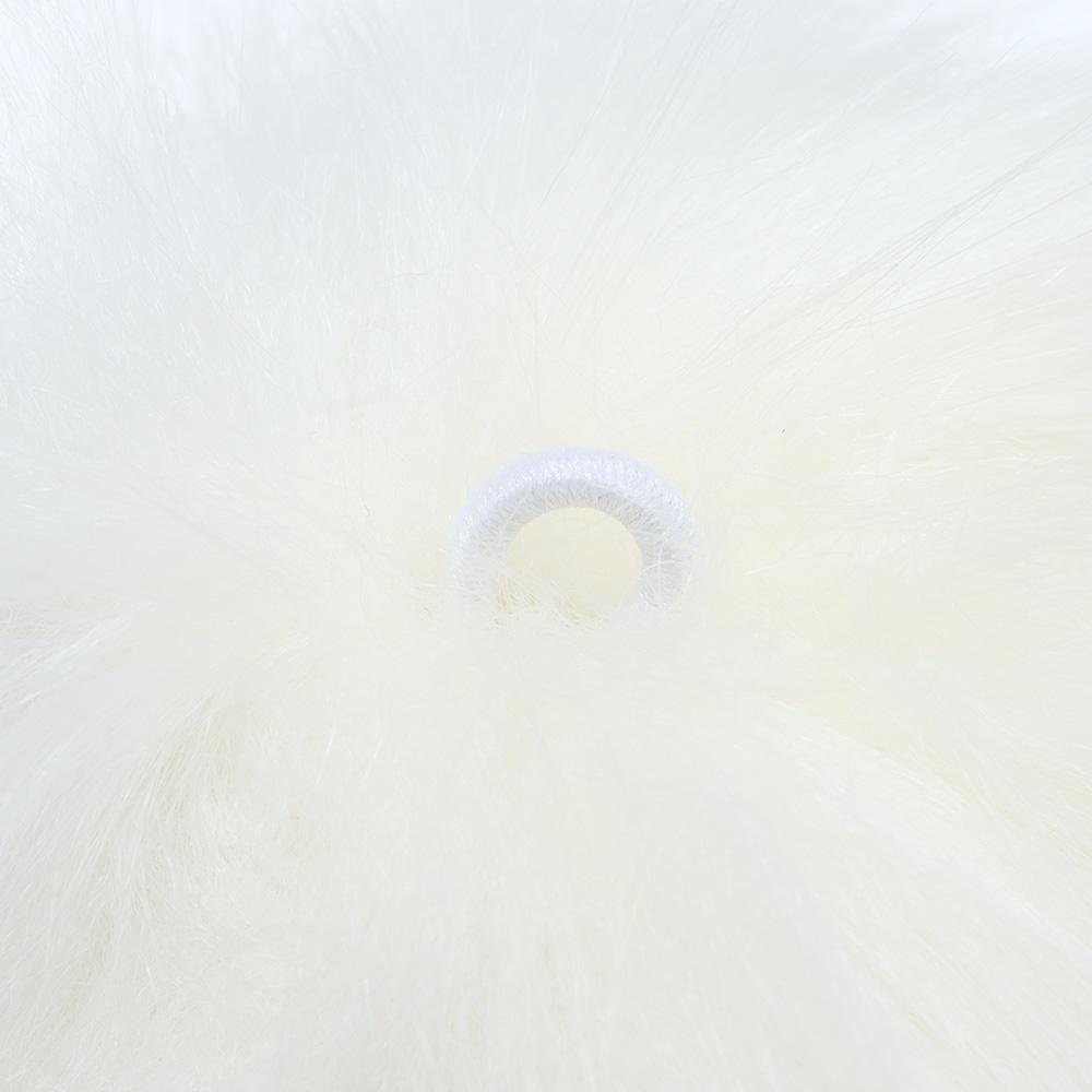 Полиэстер 6 шт. Акриловые белые помпоны Эластичная петля Сумки