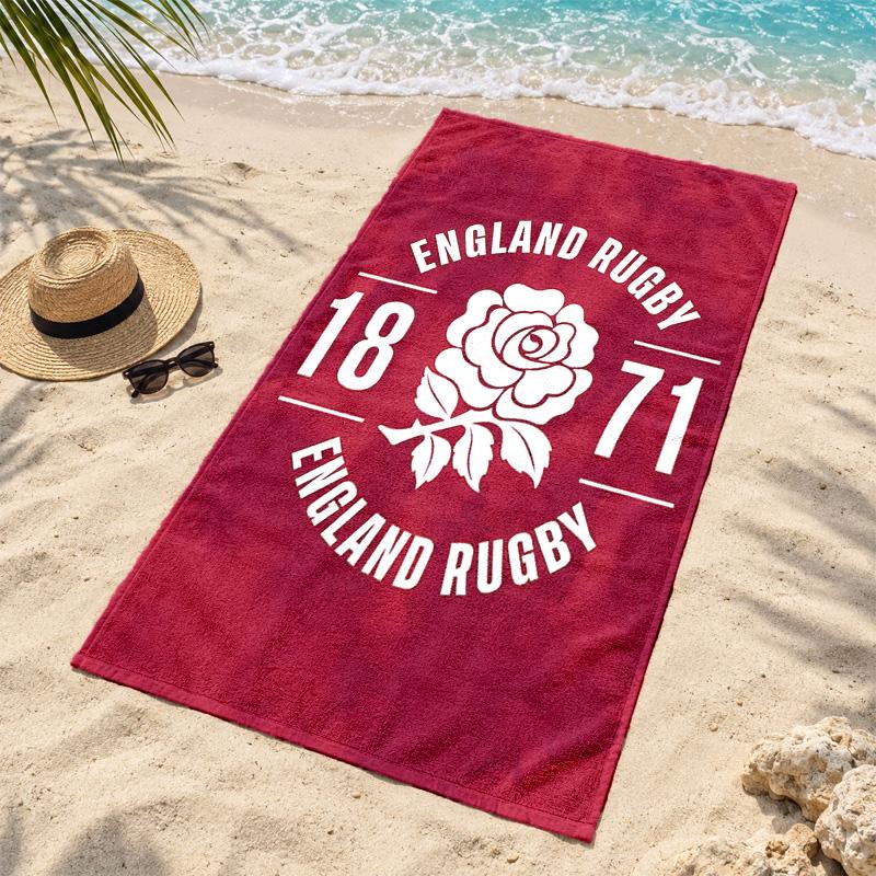 England rugby Microfiber Beach Towel Quick Dry Sand Free Lightweight Beach Towels for Travel Swimming Camping