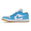 Air Jordan 1 Low Dark Powder Blue Gum Женские кроссовки Белый Gum-Светло-коричневый DC0774-104