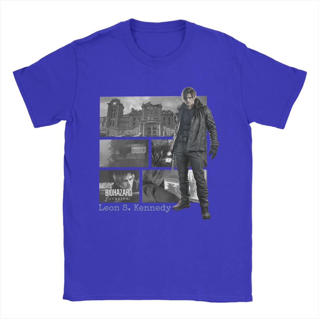 RResident EEvil Requiem Leon FP TShirt Beach  Cotton T Shirts For Unisex Novelty Print Tee Shirt Short Sleeve Y2K Retro Tees