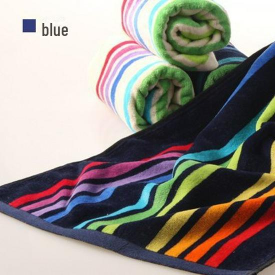 Gold Number Pure Cotton Gradient Striped Jacquard Face Towel Set