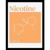 Плакат в рамке с никотином в области лекарственной науки