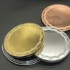 Новая зеркальная кружевная заготовка для монеты, лазерная гравировка, DIY, пустая памятная медаль, гладкий логотип, цветная печать, памятная монета