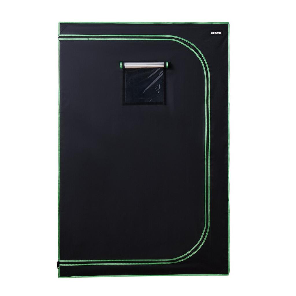 Indoor Grow Tent, 120 x 60 x 180 cm, 600D High Reflective Mylar, Indoor Plant Tent with Observation Window, Floor Tray & Zipper, Heavy Duty Growing