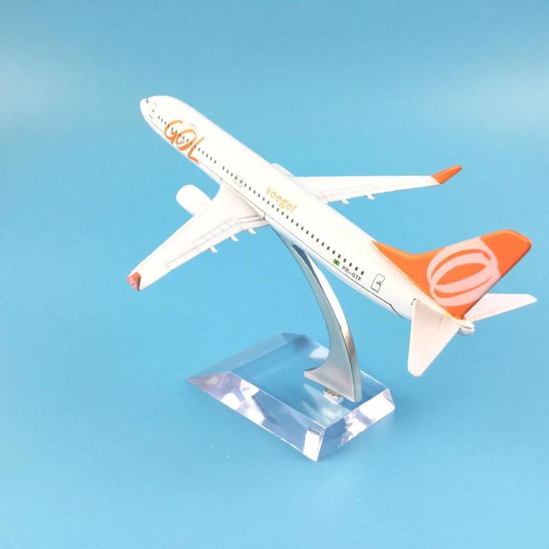 16 см Бразилия Air Gol Airlines Boeing 737-800 Airways Модель самолета Самолет Самолет Литье под давлением Металл Масштаб 1/400 Самолеты