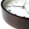 Часы настенные из фанеры KATOMOKU 13 Коричневые настенные часы с непрерывной секундной стрелкой радиоприемник km-84BR 202 мм (Часы СКП)