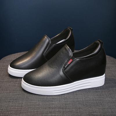 Добавлены тапочки на платформе, нескользящая кожаная модная повседневная обувь на плоской подошве, женские белые туфли на плоской подошве, женская обувь