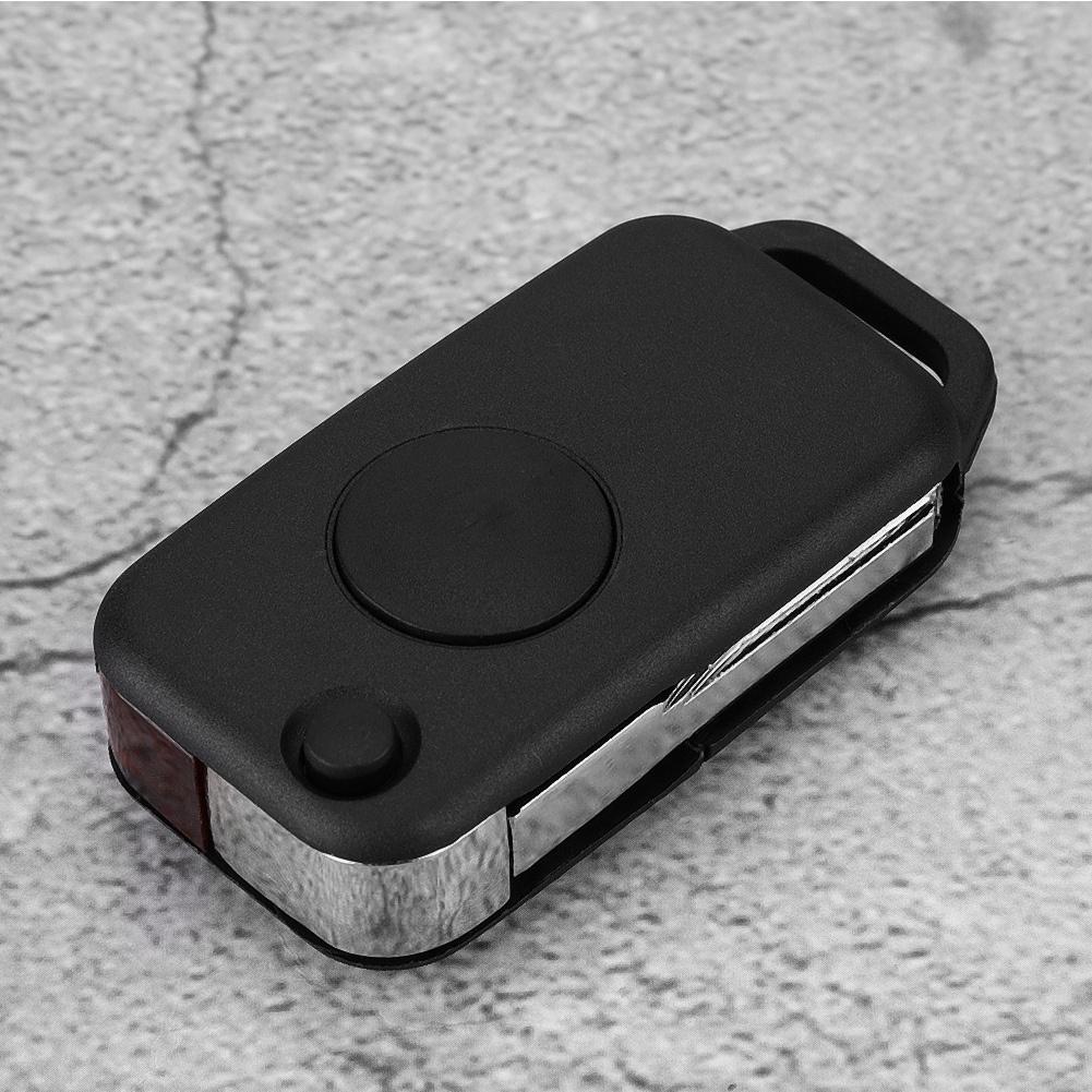 Flip 1 Button Remote Key Fob Case Shell Cover Fit For Mercedes Benz Class 1984 2004