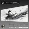 HYBXAXC Ink Warrior Mouse Pad XXL Anime samurai Rug Gaming Pc Accessories 40x90cm Office Desks Aesthetic Mousepad Table Cushion