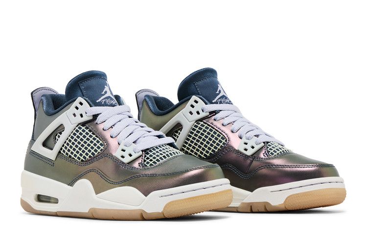 Kids' Sneakers Jordan 4 Retro Monsoon Blue (GS) Monsoon Blue/Armory Blue-Melon Tint-White