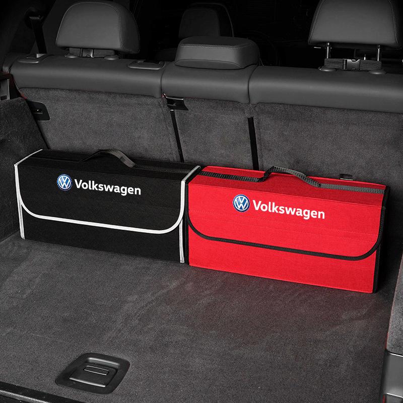 Car Boot Storage Box Tool Organizer Collect Case For Volkswagen VW polo Golf T5 Caddy T4 Touran Golf GTI Passat Scirocco Tiguan zw9